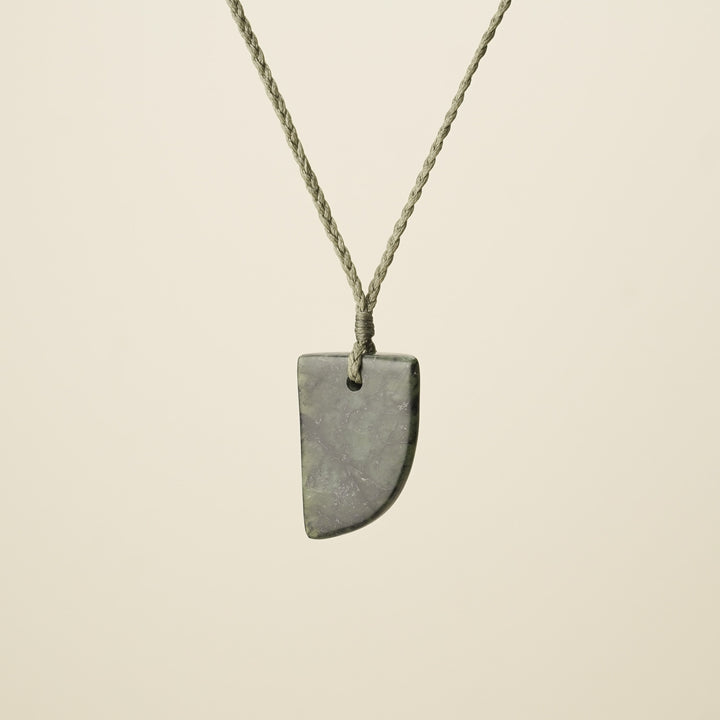 Niho Tooth Pounamu Medium Kawakawa Pendant