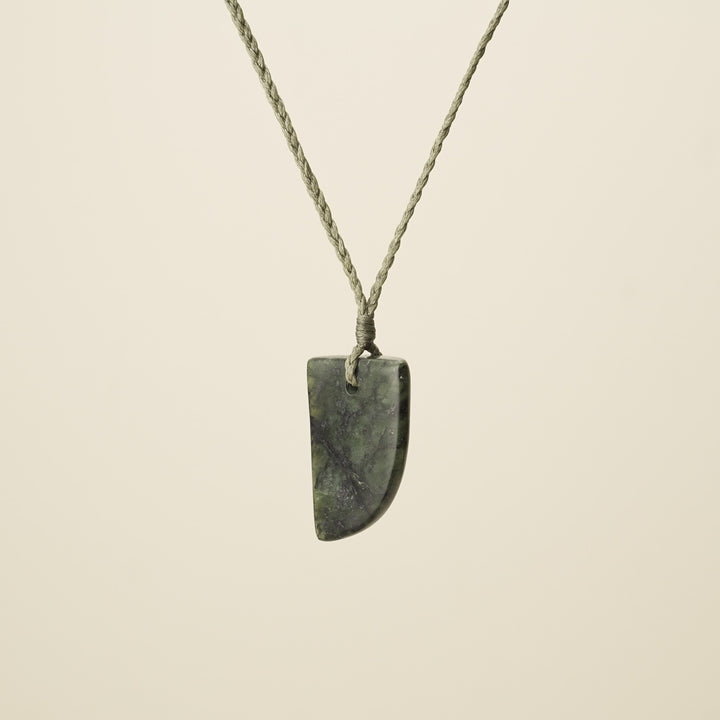 Niho Tooth Pounamu Medium Kawakawa Pendant