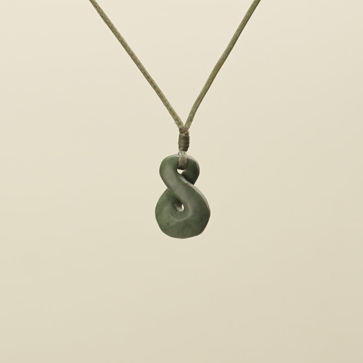 Single Pikorua Inanga Pounamu Pendant Extra Small