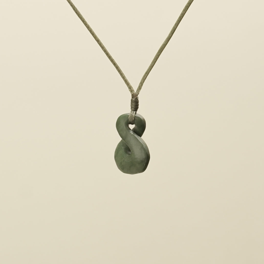 Single Pikorua Inanga Pounamu Pendant Extra Small