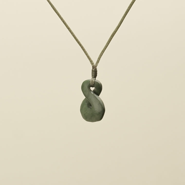 Single Pikorua Inanga Pounamu Pendant Extra Small