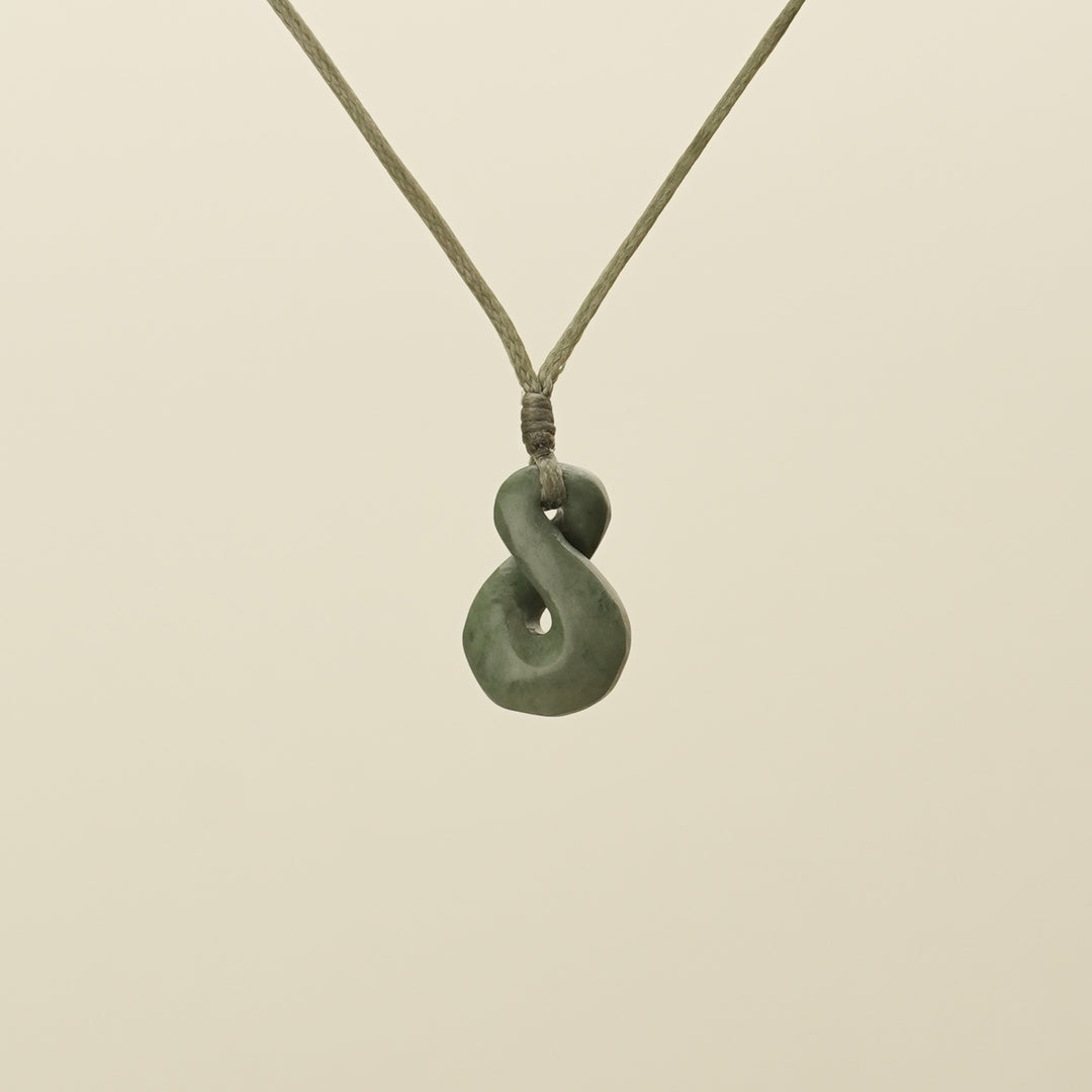 Single Pikorua Inanga Pounamu Pendant Extra Small