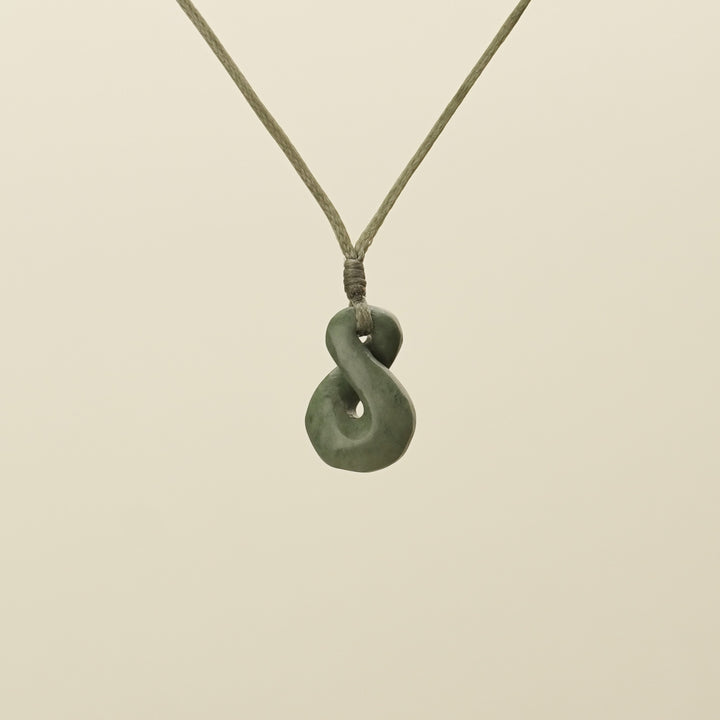 Single Pikorua Inanga Pounamu Pendant Extra Small