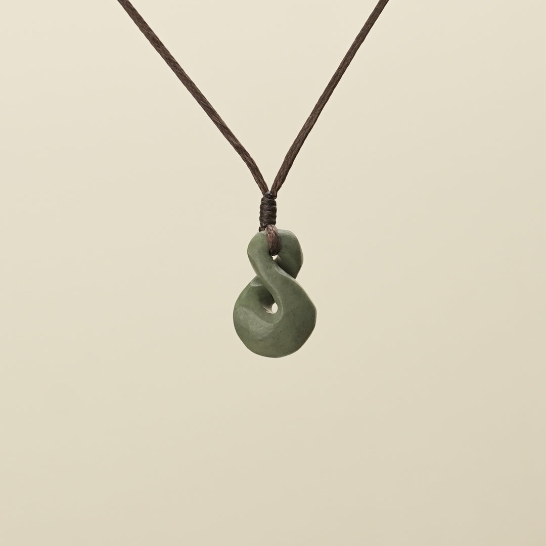 Single Pikorua Inanga Pounamu Pendant Extra Small