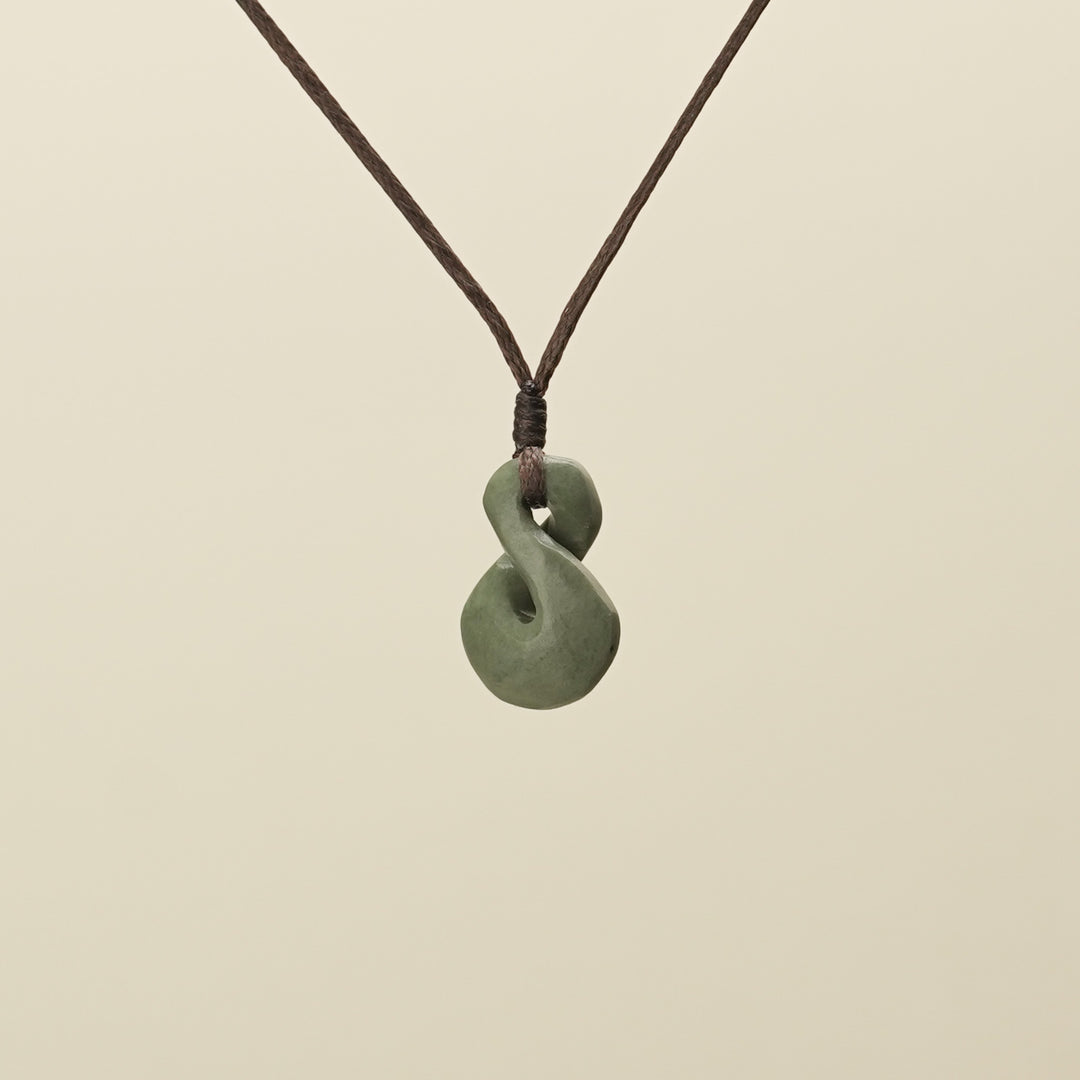 Single Pikorua Inanga Pounamu Pendant Extra Small