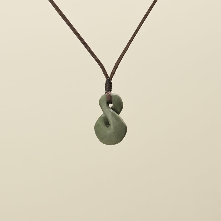 Single Pikorua Inanga Pounamu Pendant Extra Small