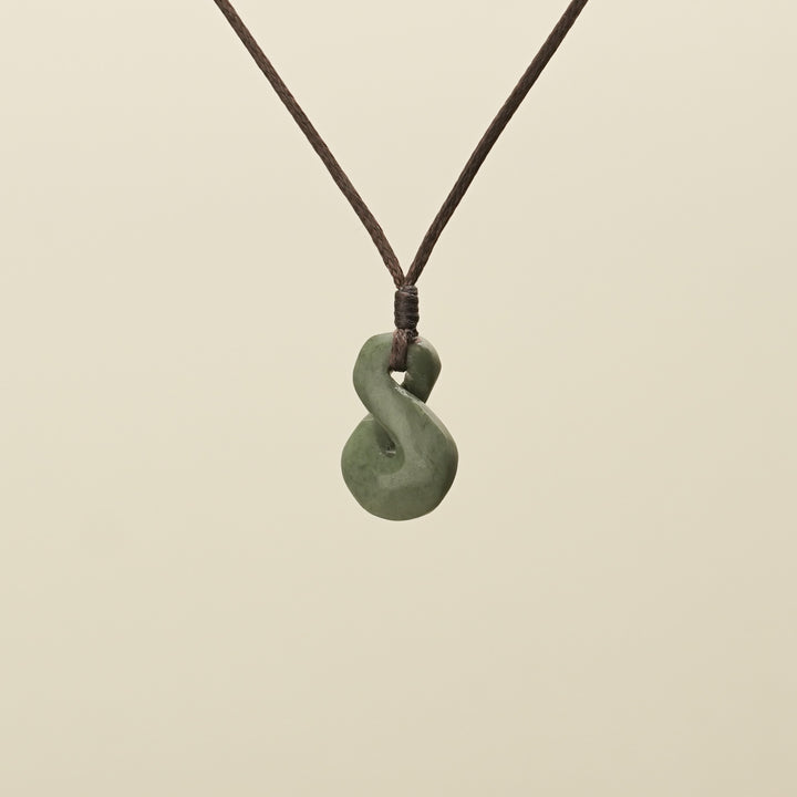 Single Pikorua Inanga Pounamu Pendant Extra Small