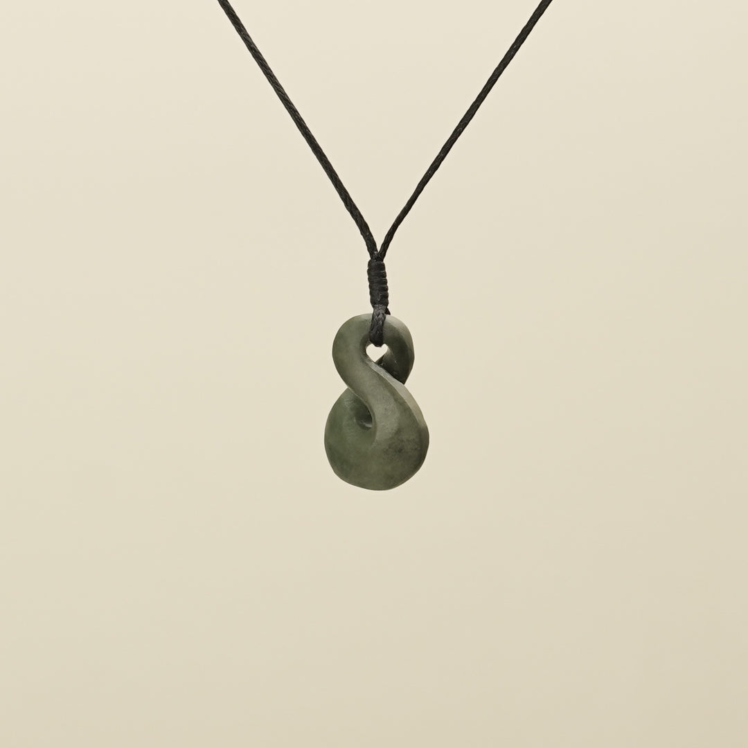 Single Pikorua Inanga Pounamu Pendant Extra Small