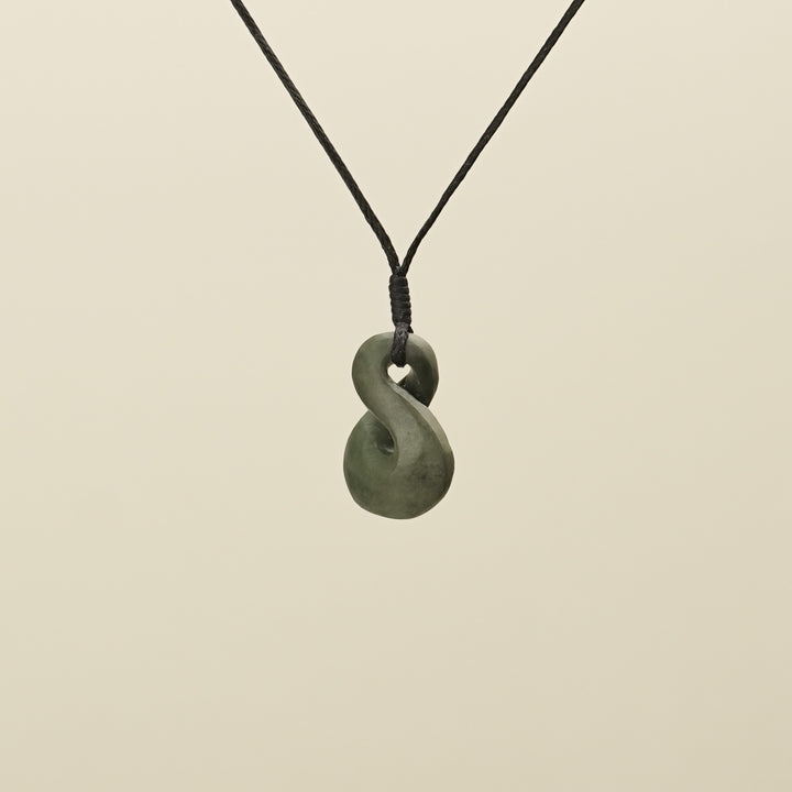 Single Pikorua Inanga Pounamu Pendant Extra Small