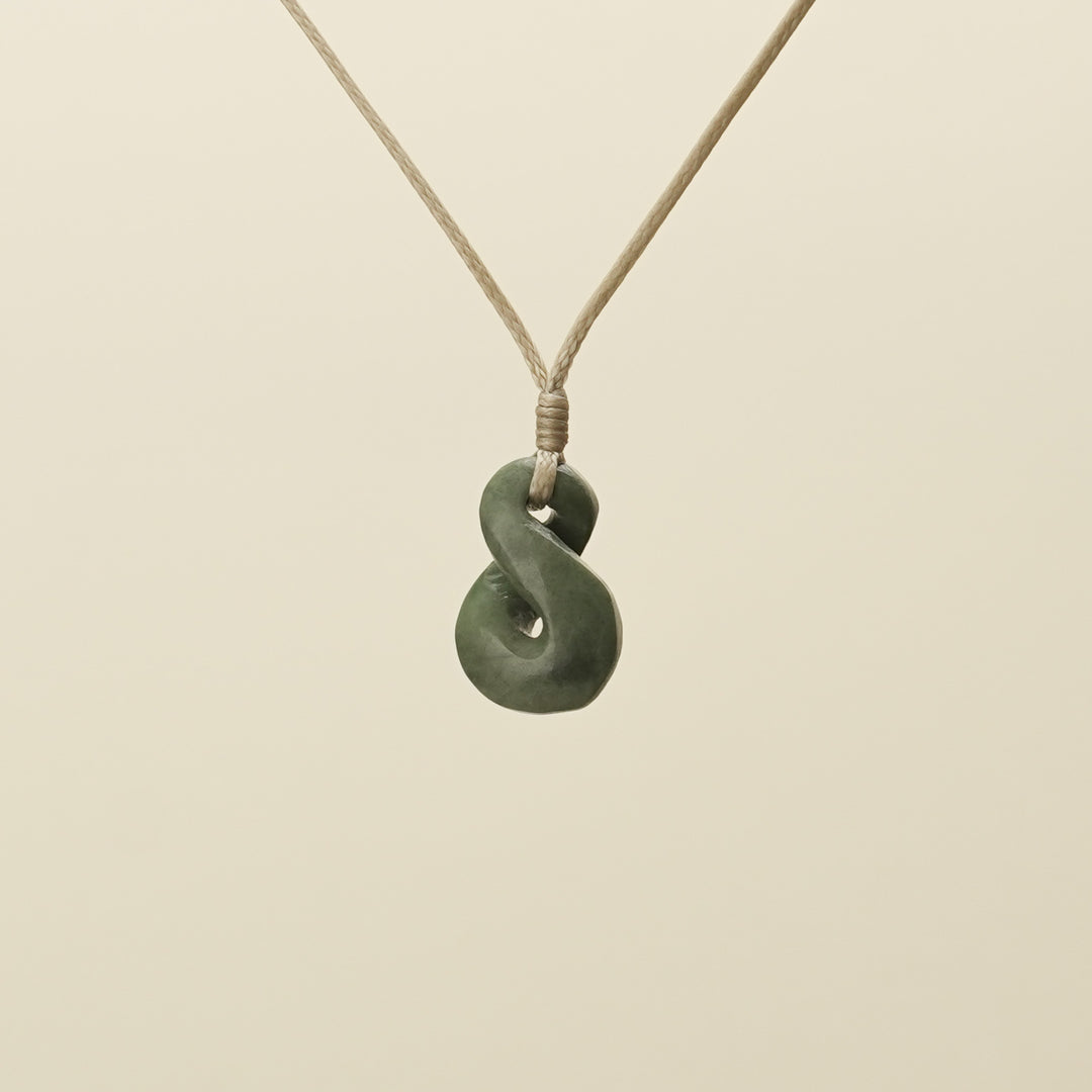 Single Pikorua Inanga Pounamu Pendant Extra Small