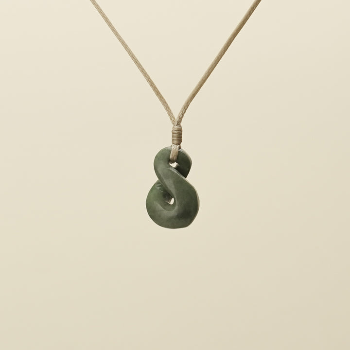 Single Pikorua Inanga Pounamu Pendant Extra Small
