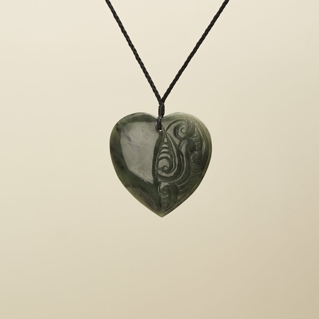 Pounamu Hapopo Manawa Whakarei Extra Large Pendant