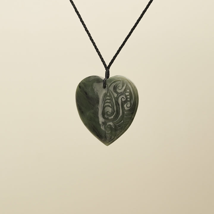 Pounamu Hapopo Manawa Whakarei Extra Large Pendant