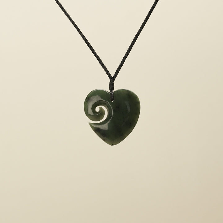 Manawa Heart Koru Kahurangi Pendant Medium