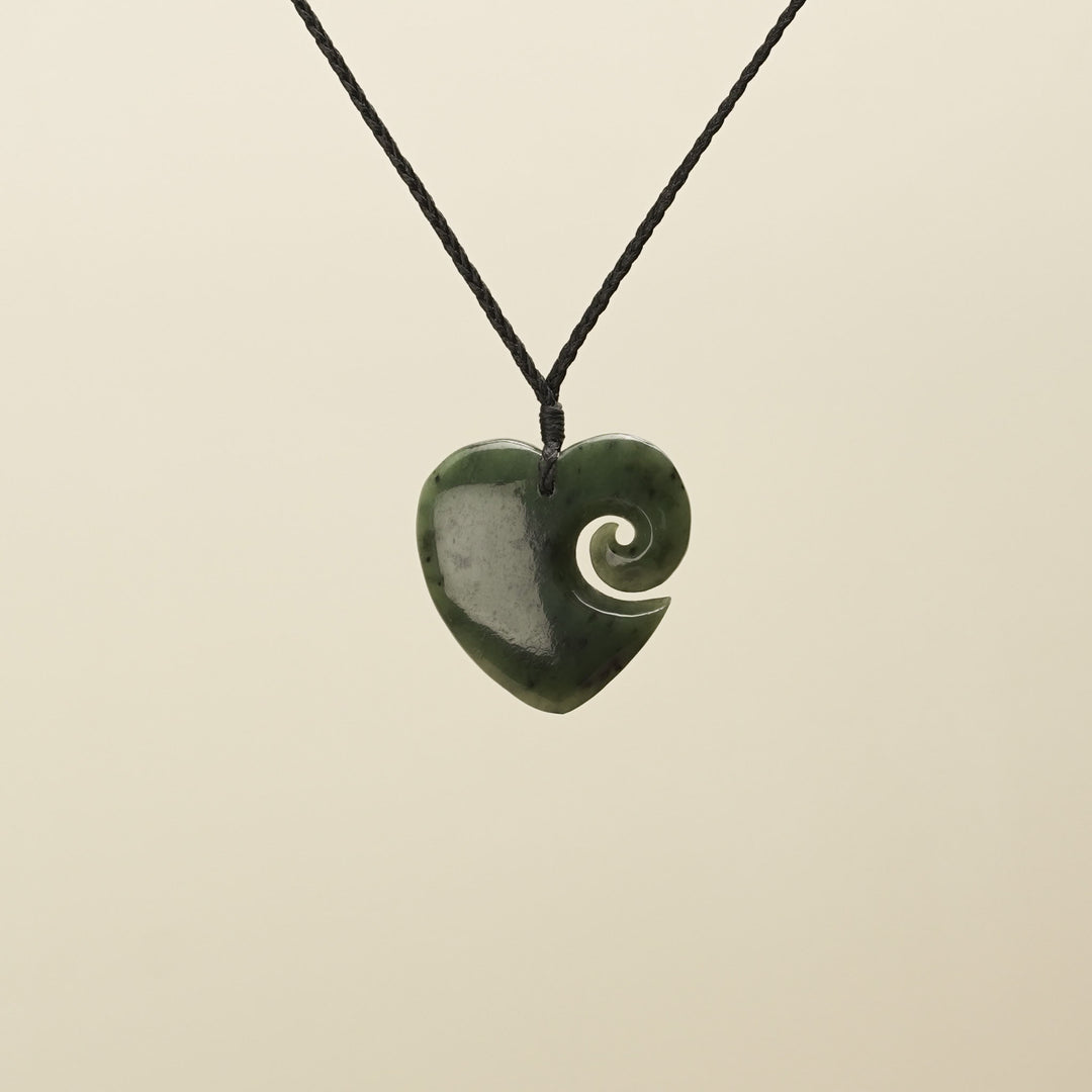 Manawa Heart Koru Kahurangi Pendant Medium