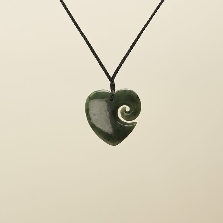 Manawa Heart Koru Kahurangi Pendant Medium