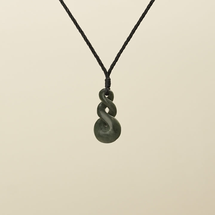 Pikorua Double Medium Pounamu Pendant