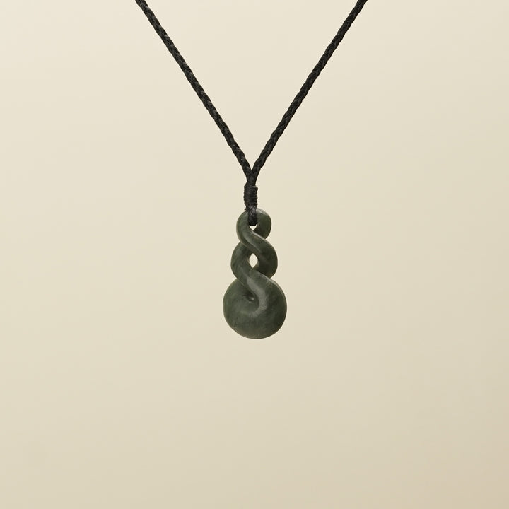 Pikorua Double Medium Pounamu Pendant