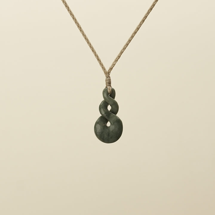 Pikorua Double Medium Pounamu Pendant