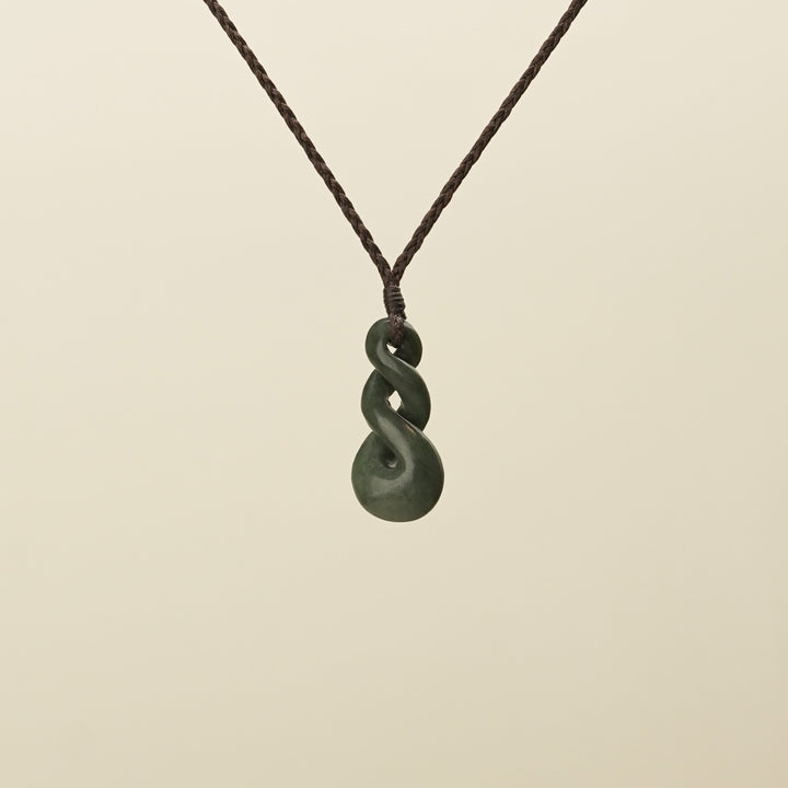 Pikorua Double Medium Pounamu Pendant
