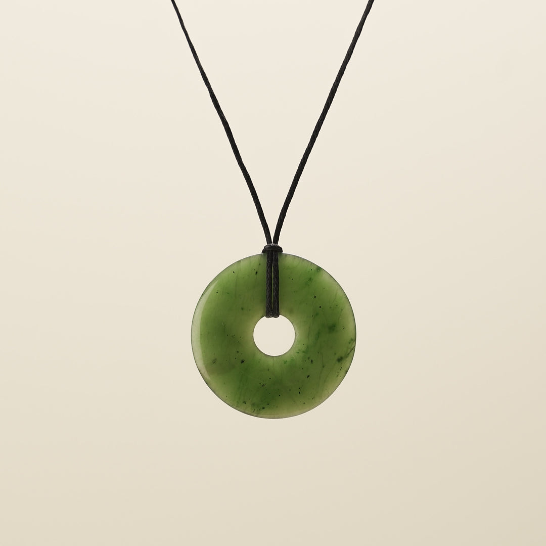 Large Porowhita Greenstone Pendant
