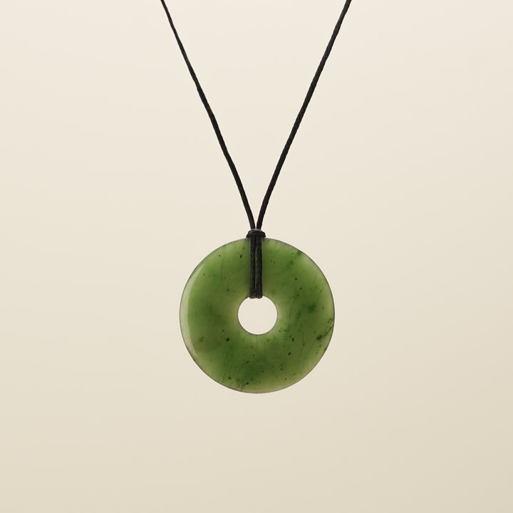 Large Porowhita Greenstone Pendant