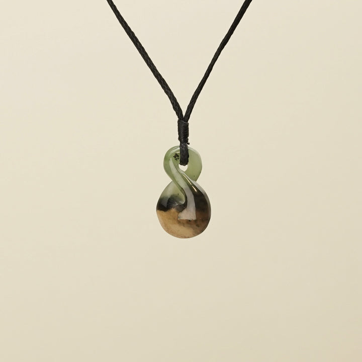 Extra Small Raukaraka Pounamu Pikorua Pendant