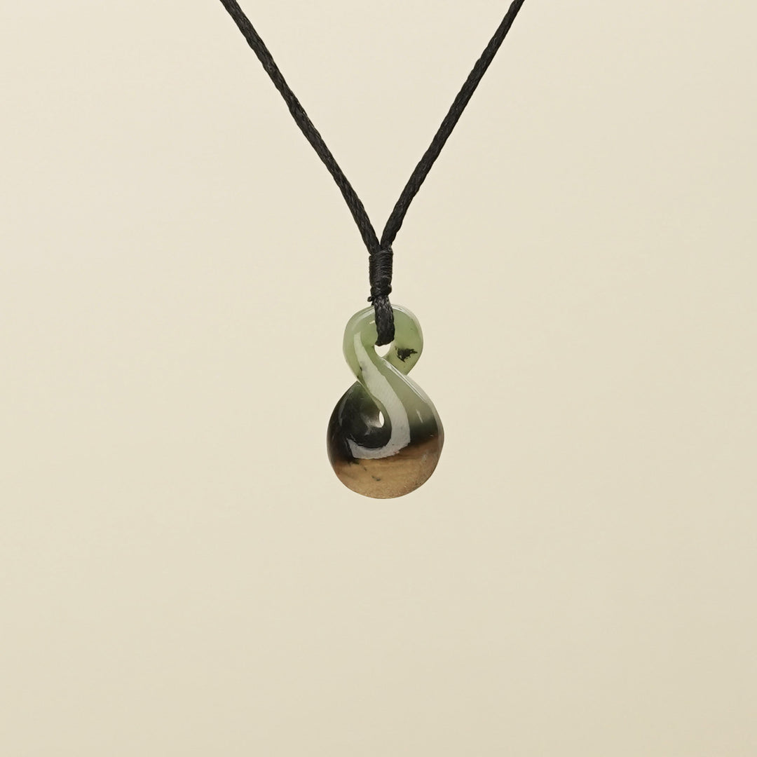 Extra Small Raukaraka Pounamu Pikorua Pendant