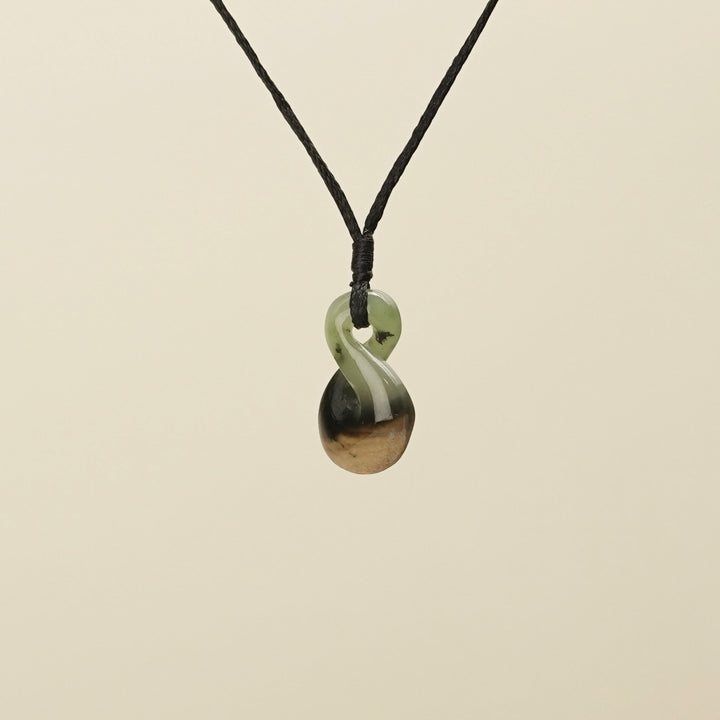 Extra Small Raukaraka Pounamu Pikorua Pendant