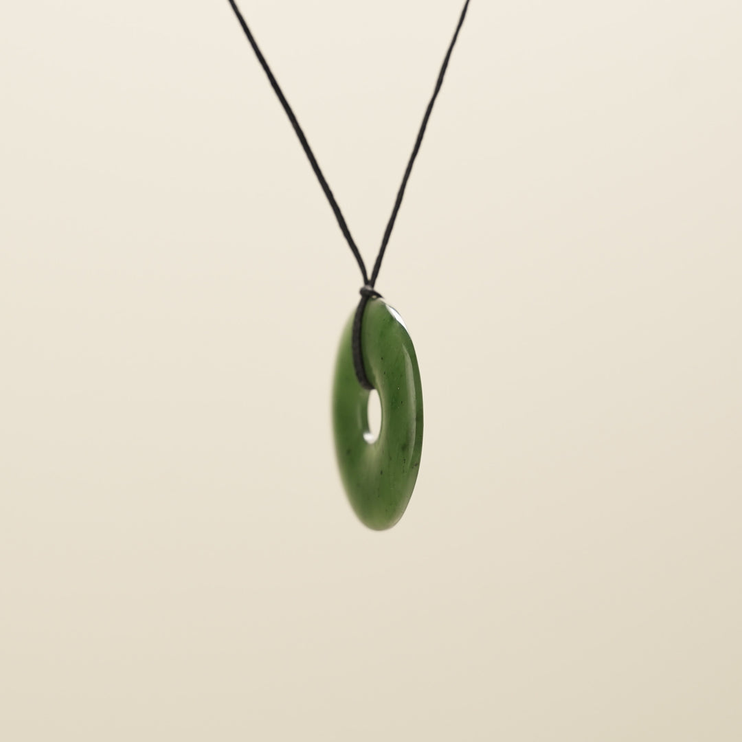Large Porowhita Greenstone Pendant