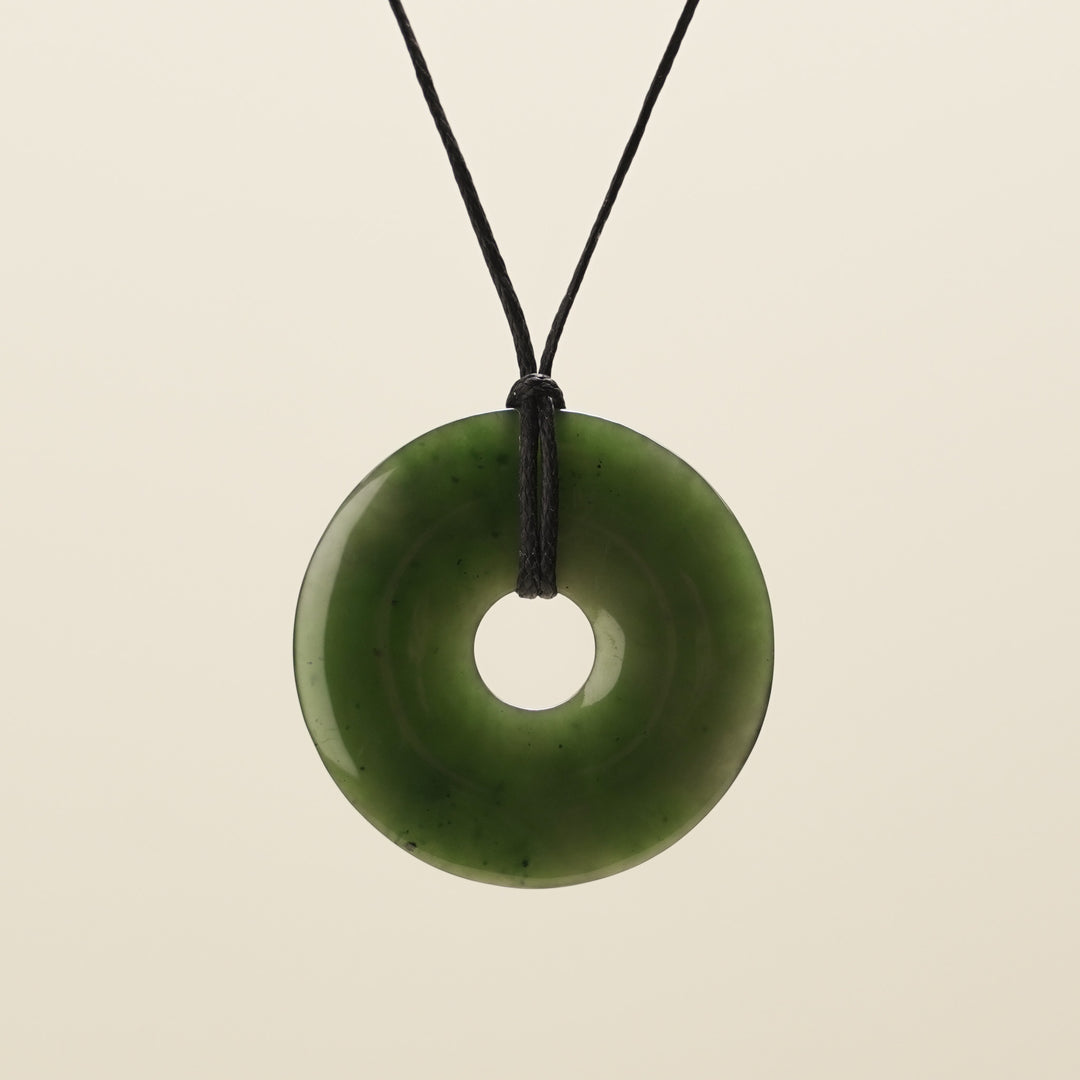 Large Porowhita Greenstone Pendant