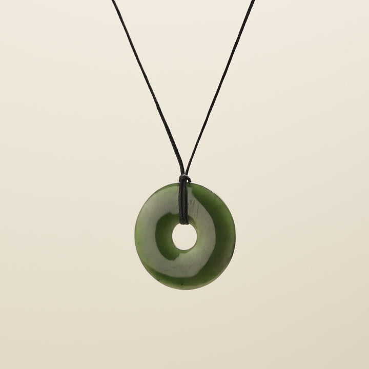 Large Porowhita Greenstone Pendant