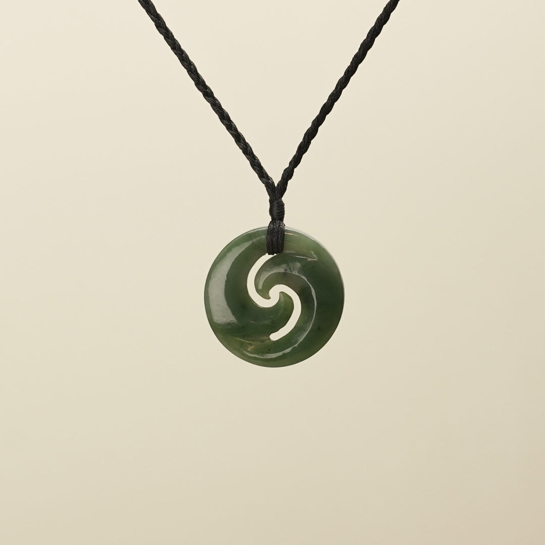Koru Closed Medium Pounamu Pendant