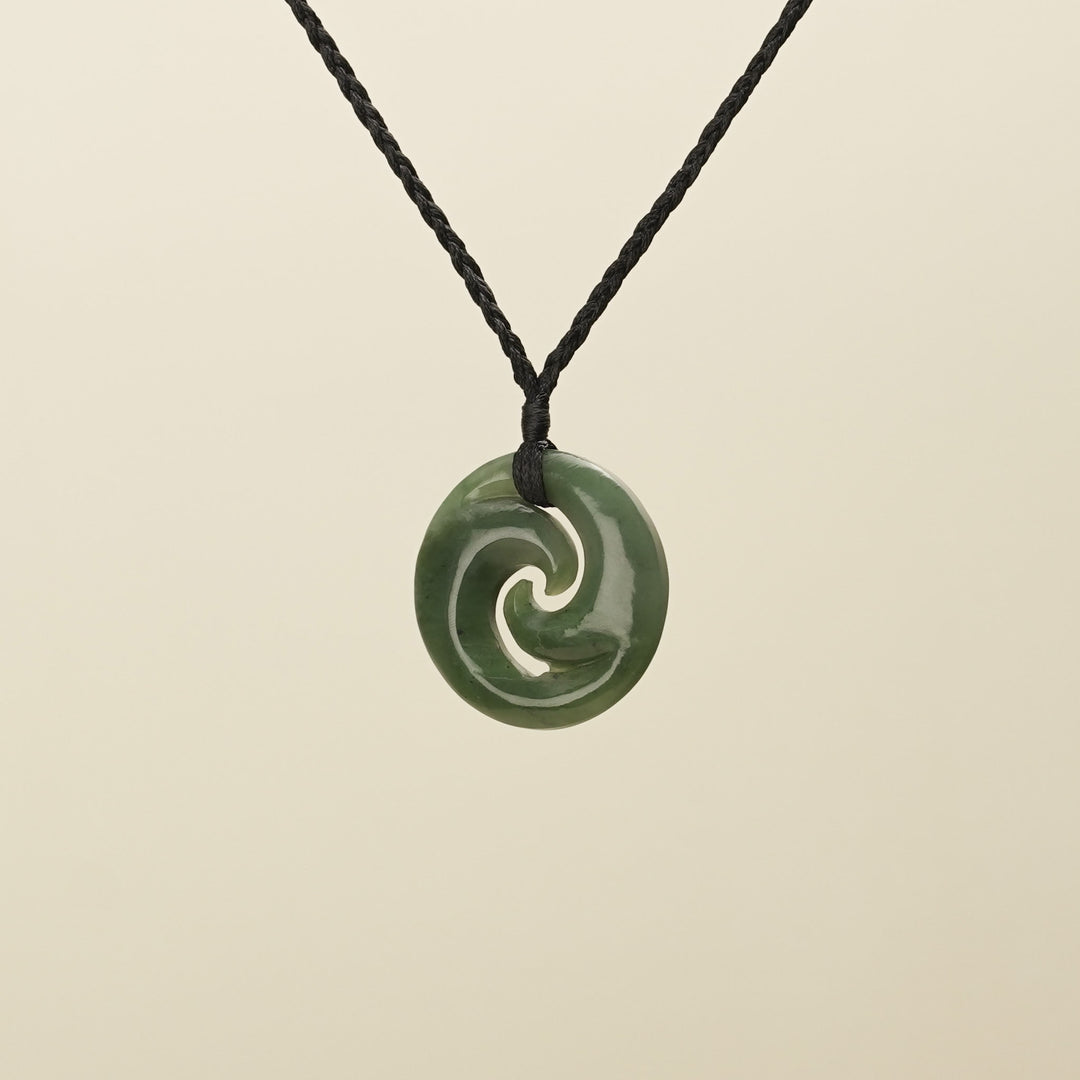 Koru Closed Medium Pounamu Pendant