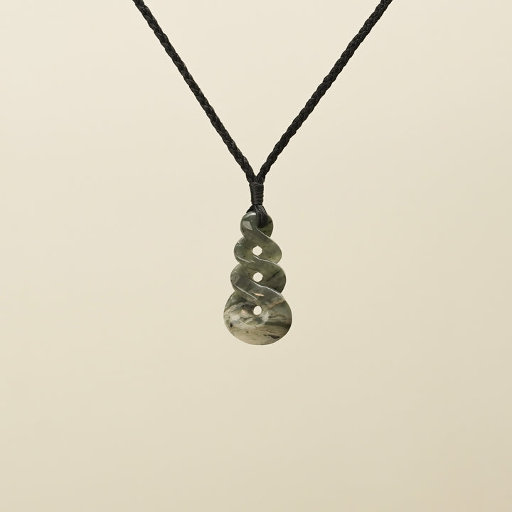 Small Raukaraka Greenstone Pikorua Pendant