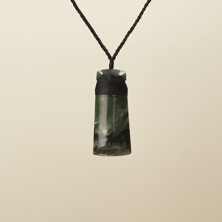 Large Raukaraka Pounamu Toki Pendant