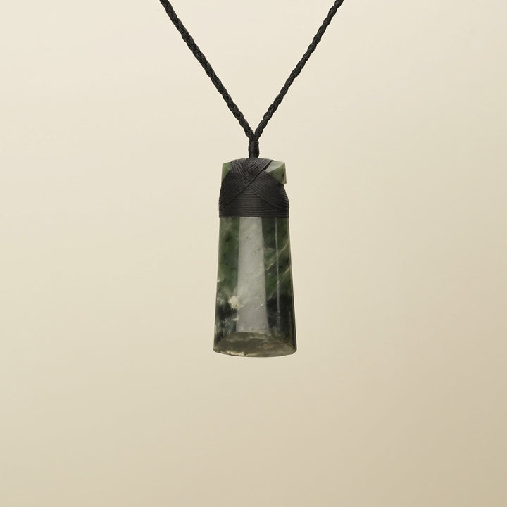 Large Raukaraka Pounamu Toki Pendant
