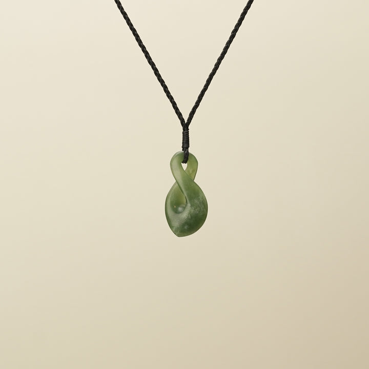 Pikoura Single Flower Putiputi Pounamu Pendant