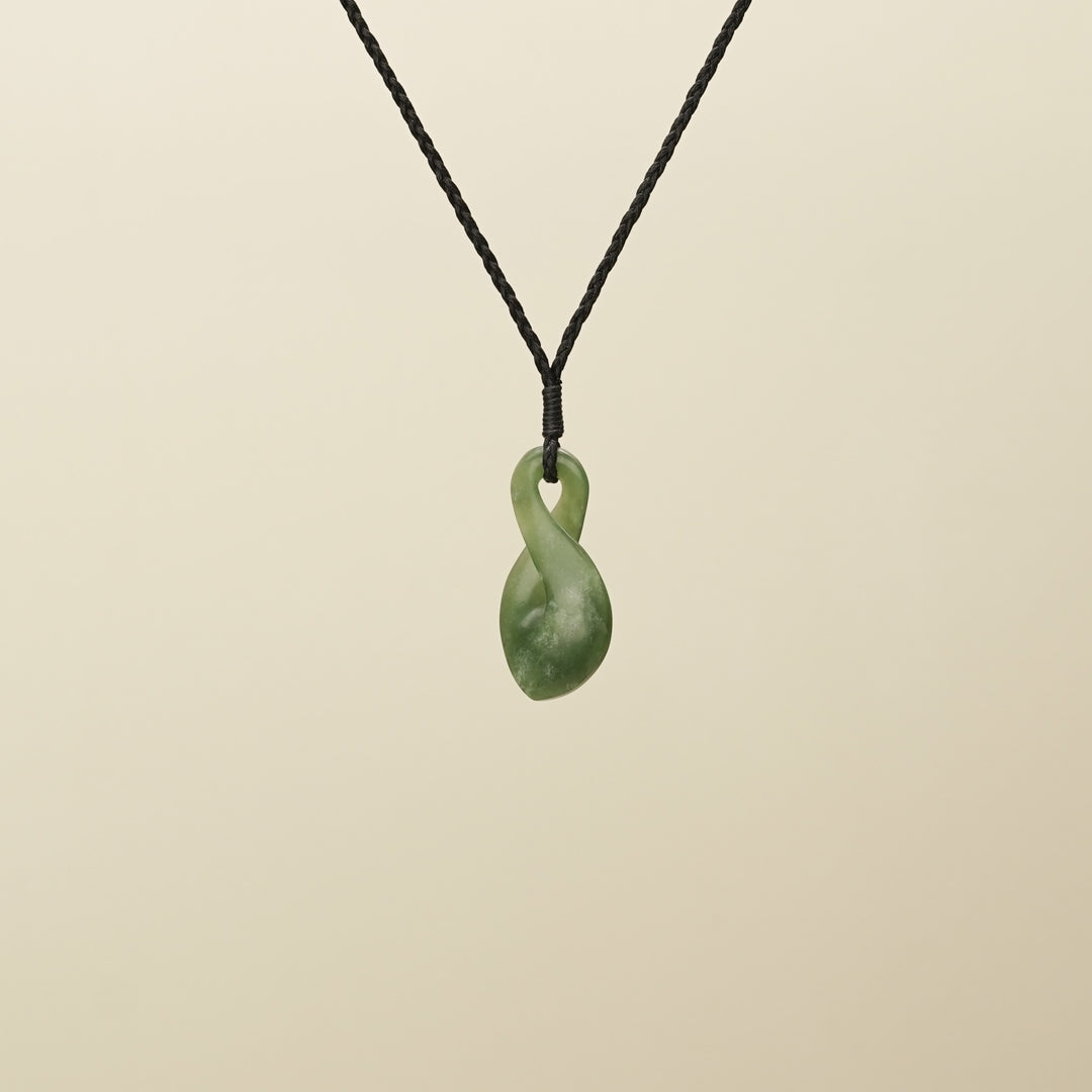 Pikoura Single Flower Putiputi Pounamu Pendant