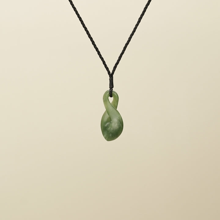 Pikoura Single Flower Putiputi Pounamu Pendant