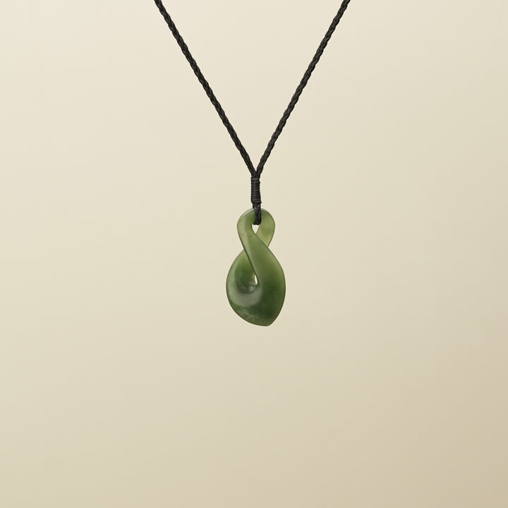 Pikoura Single Flower Putiputi Pounamu Pendant