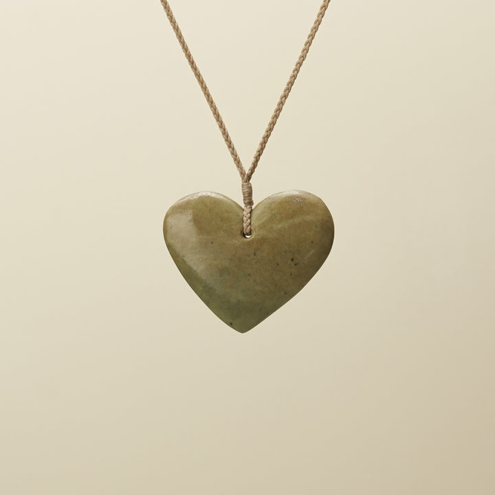 Manawa Raukaraka Large Pounamu Pendant