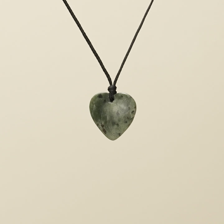 Manawa Heart Extra Small Pounamu Pendant