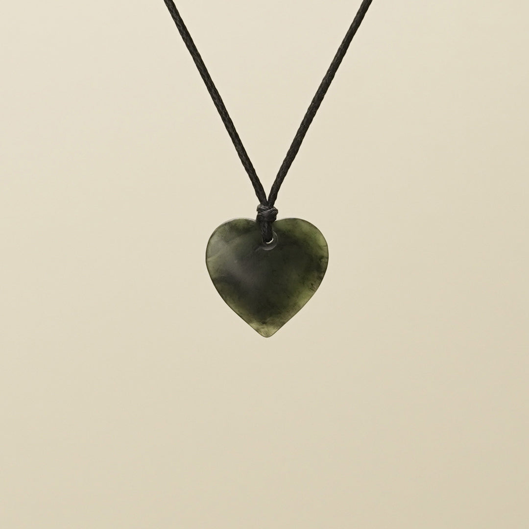 Manawa Heart Extra Small Pounamu Pendant