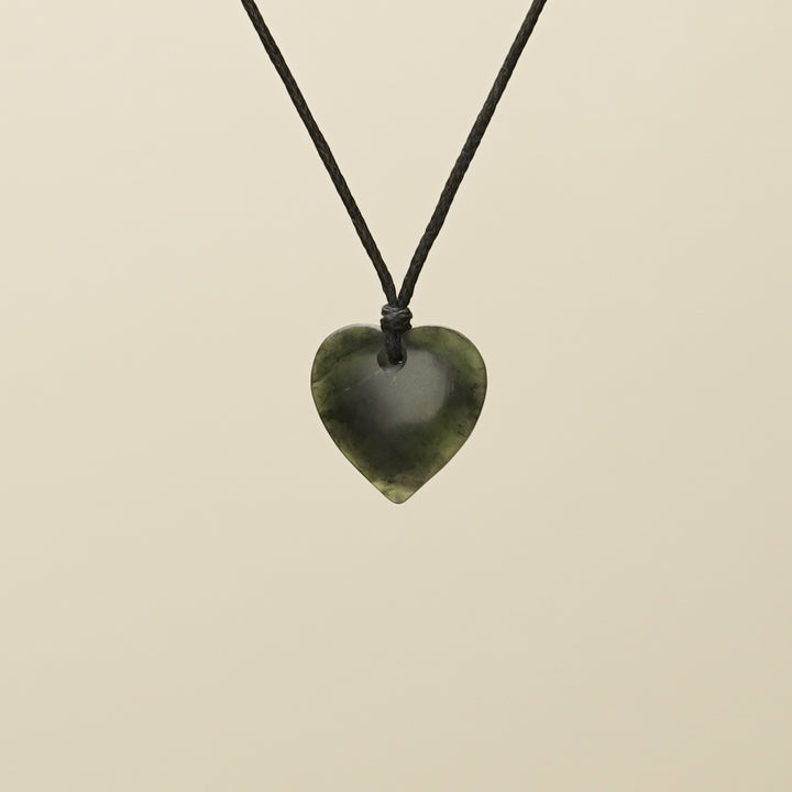 Manawa Heart Extra Small Pounamu Pendant
