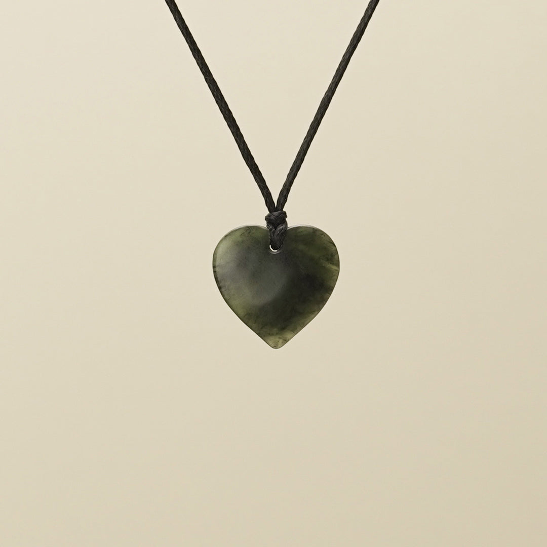 Manawa Heart Extra Small Pounamu Pendant