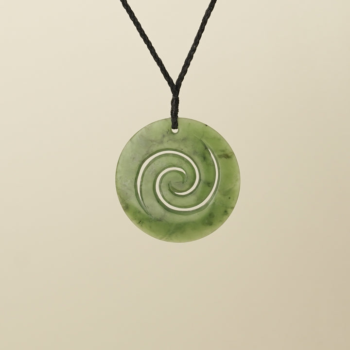 Koru Double Pounamu Large Pendant