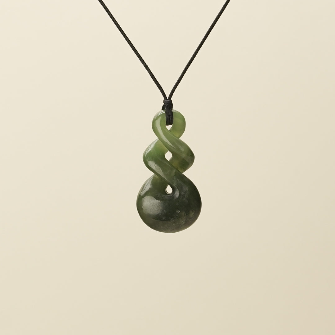 Double Kawakawa Pikorua Pounamu Medium