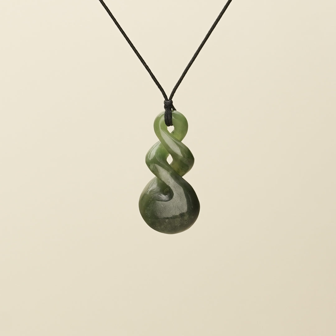 Double Kawakawa Pikorua Pounamu Medium