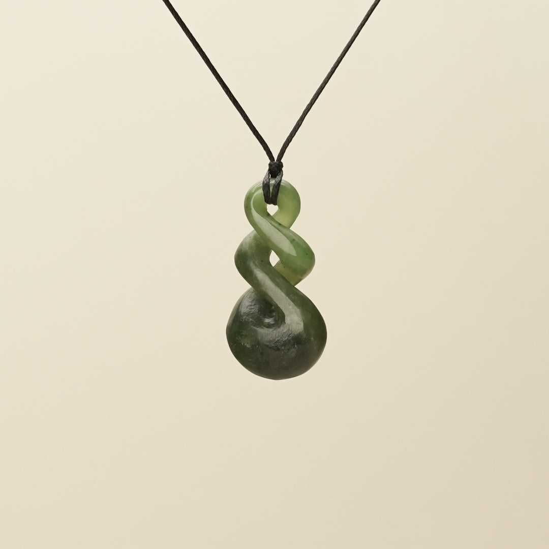 Double Kawakawa Pikorua Pounamu Medium